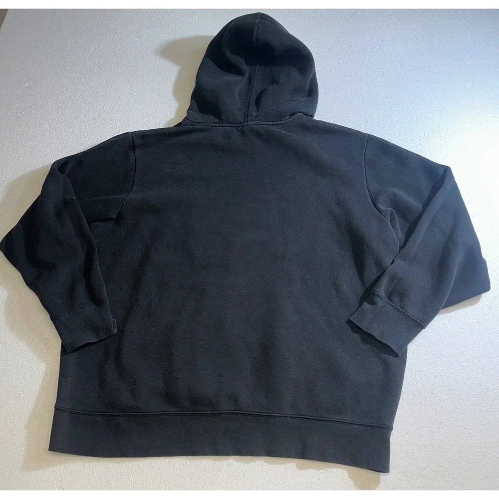 The North Face Men XL Black Berkeley California Graphic Pullover Hoodie Red Logo
